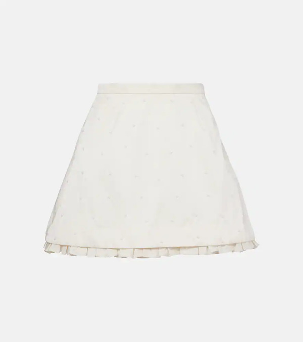  Clio Peppiatt Clio Peppiatt Camelia Embellished Miniskirt 