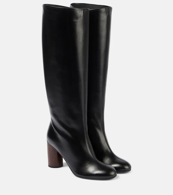  Co Co Leather Knee-high Boots 