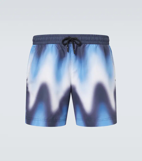  Commas Commas Printed Swim Trunks 