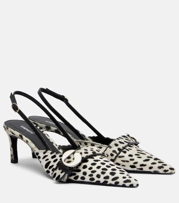  Coperni Coperni Belt 65 Calf Hair Slingback Pumps 