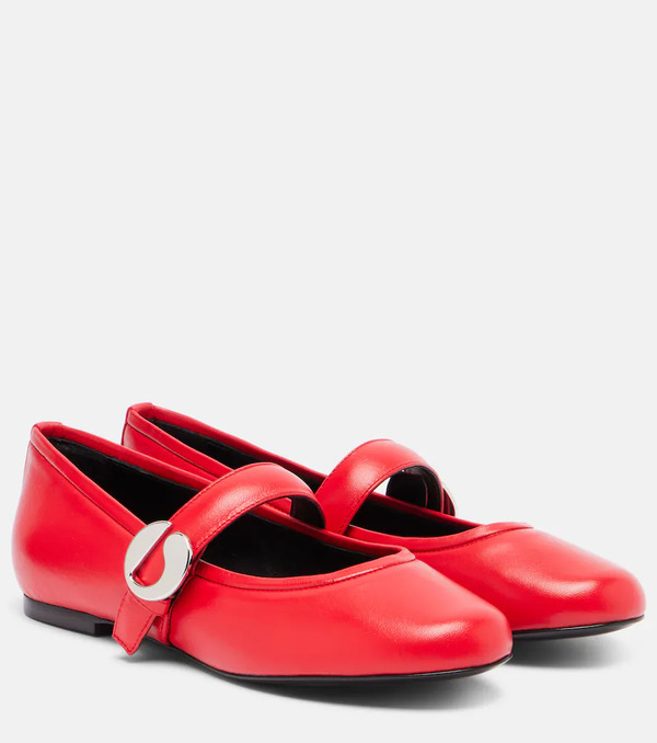  Coperni Coperni Belt Leather Mary Jane Flats 