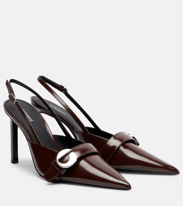  Coperni Coperni Belt Stiletto Leather Slingback Pumps 