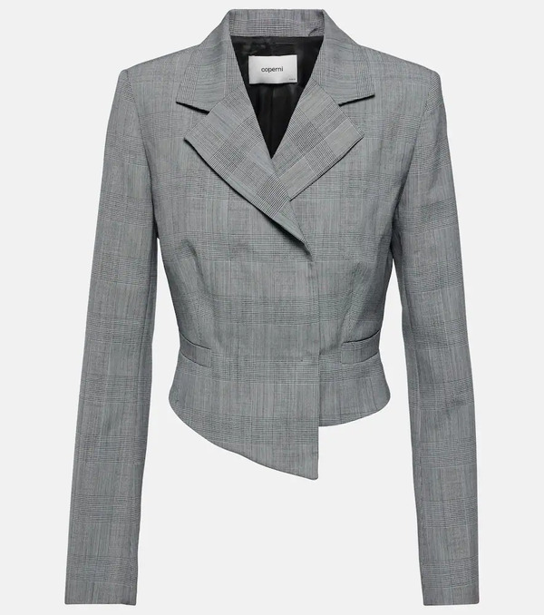 Coperni Coperni Prince Of Wales Virgin Wool Blazer 