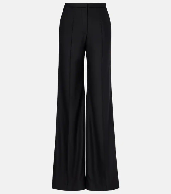 Costarellos Costarellos Pleated Wool-blend Wide-leg Pants 