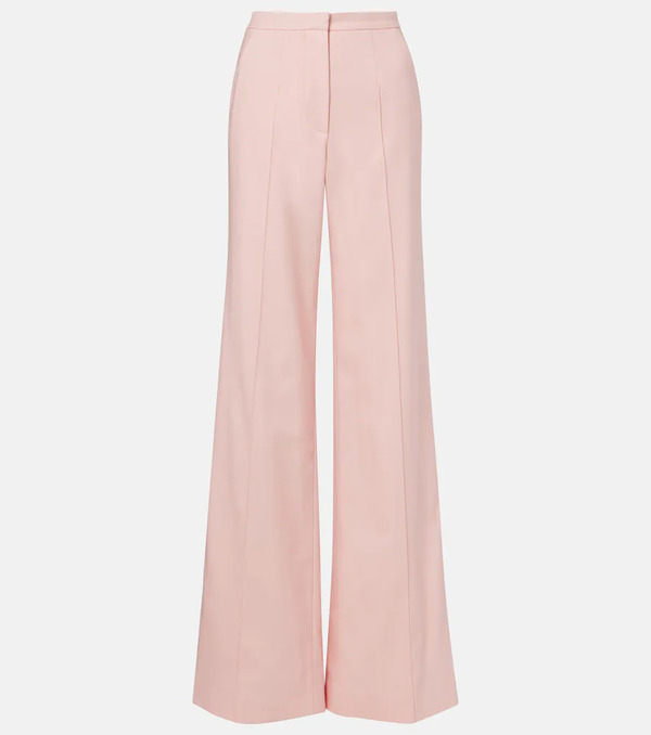  Costarellos Costarellos Pleated Wool-blend Wide-leg Pants 