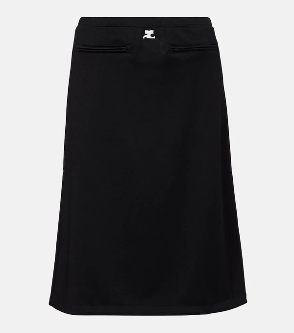  Courreges Courrã¨ges Interlock Tracksuit Midi Skirt 