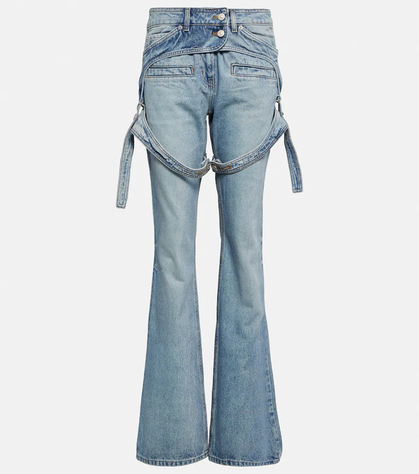  Courreges Courrã¨ges Mid-rise Bootcut Jeans 