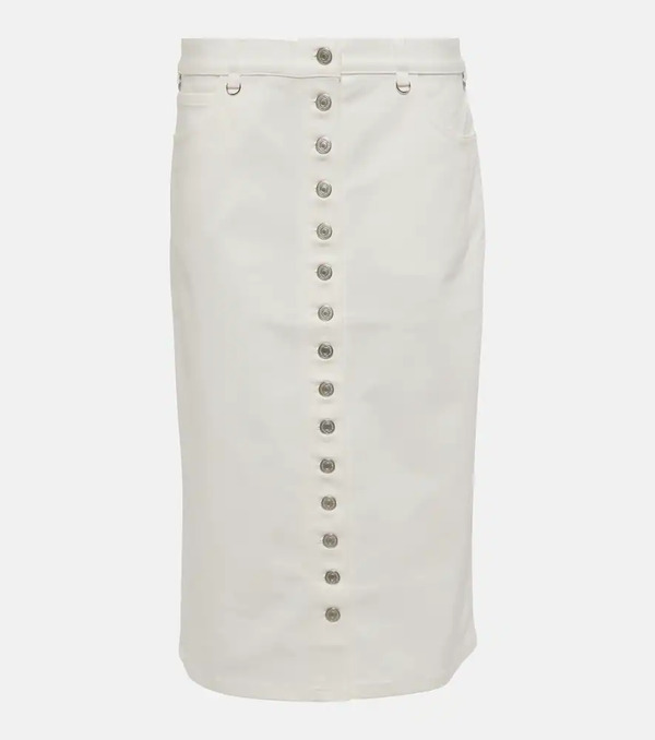  Courreges Courrã¨ges Multiflex Denim Midi Skirt 