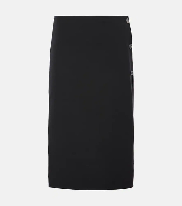  Courreges Courrã¨ges Wool-blend Midi Skirt 