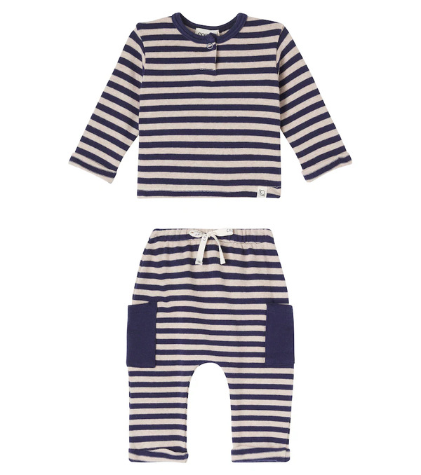  Cozmo Cozmo Baby Cotton-blend Sweater And Sweatpants Set 