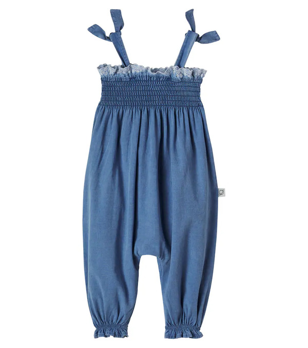  Cozmo Cozmo Baby Dora Cotton Chambray Jumpsuit 