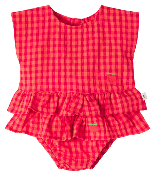  Cozmo Cozmo Baby Lua Top And Coral Bloomers Set 