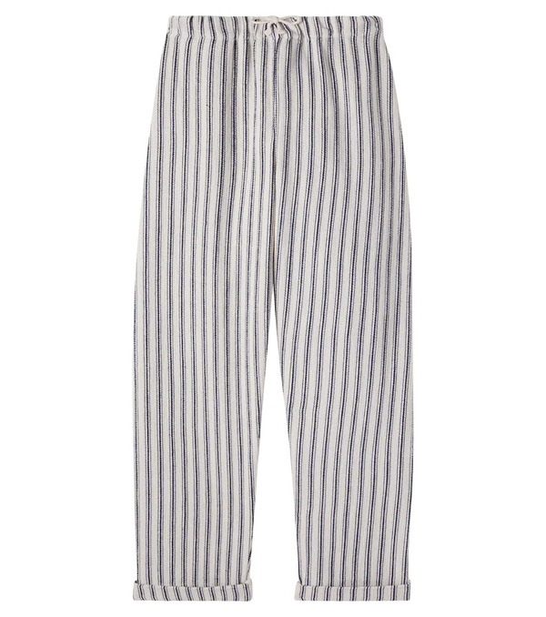  Cozmo Cozmo Enzo Striped Cotton Pants 