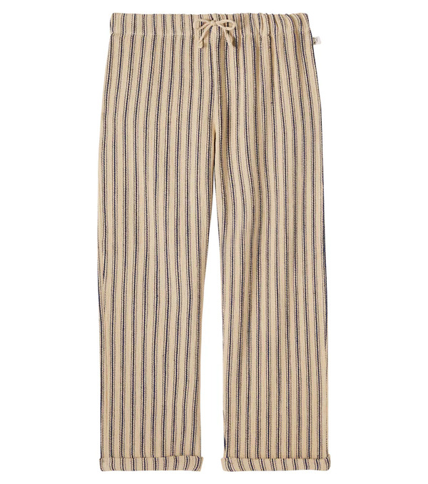  Cozmo Cozmo Enzo Striped Cotton Pants 