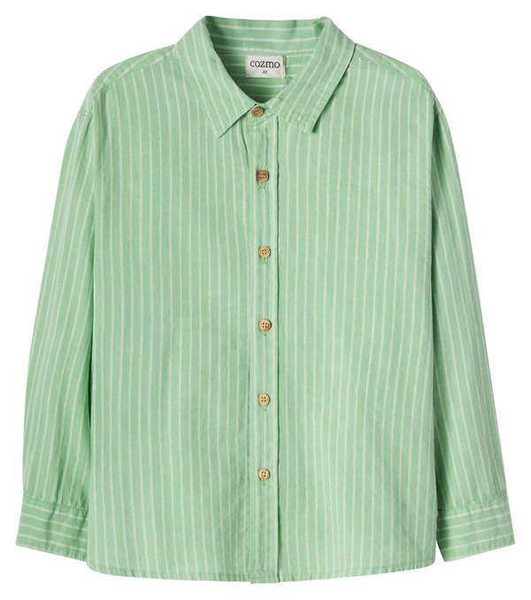  Cozmo Cozmo Erick Striped Cotton Shirt 