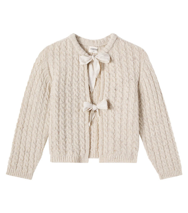  Cozmo Cozmo Martinique Cable-knit Wool-blend Cardigan 