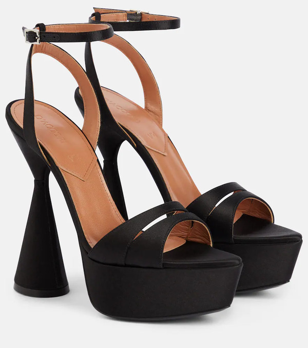  D'accori D'accori Skye Satin Platform Sandals 