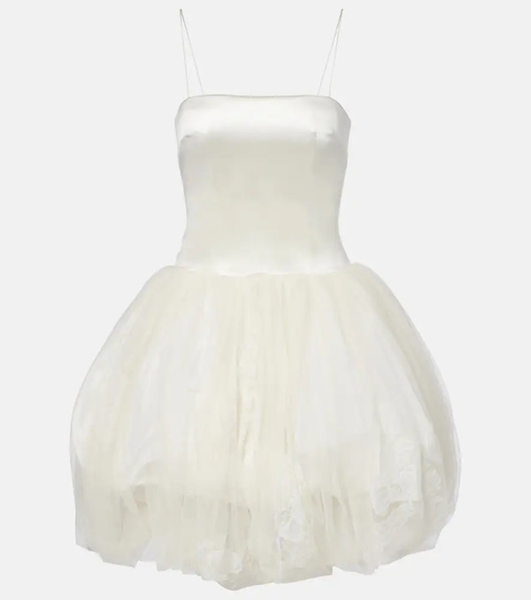  Danielle Frankel Danielle Frankel Bridal Sadie Wool And Silk Corset Dress 