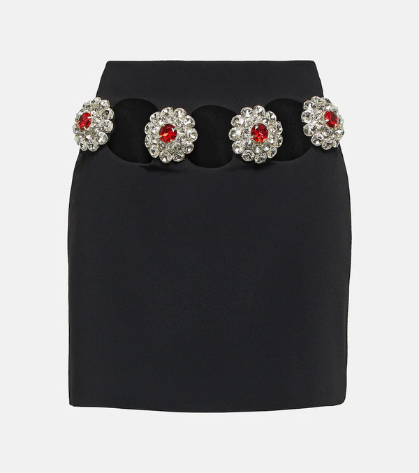  David Koma David Koma Crystal-embellished Cutout Miniskirt 