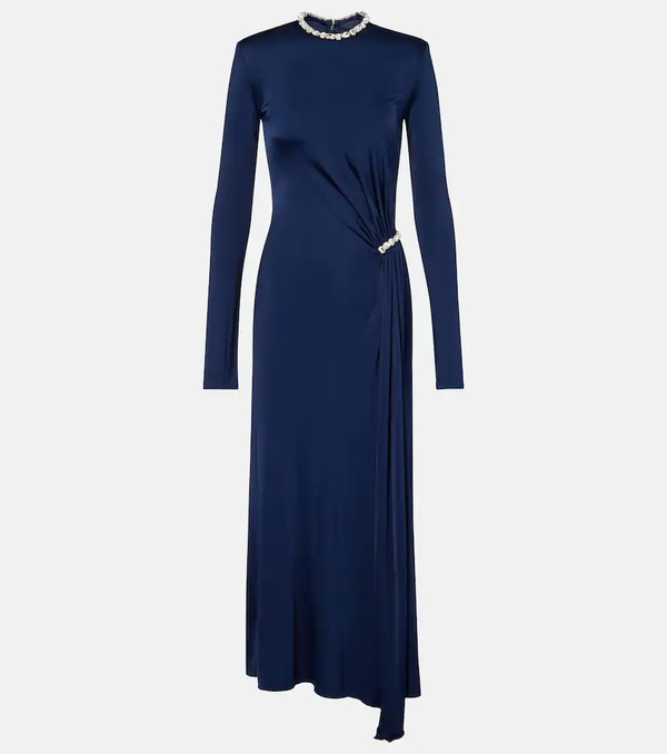  David Koma David Koma Crystal-embellished Gathered Midi Dress 
