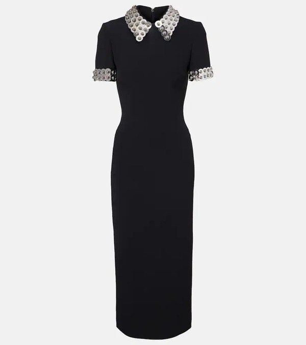  David Koma David Koma Embellished Cady Midi Dress 