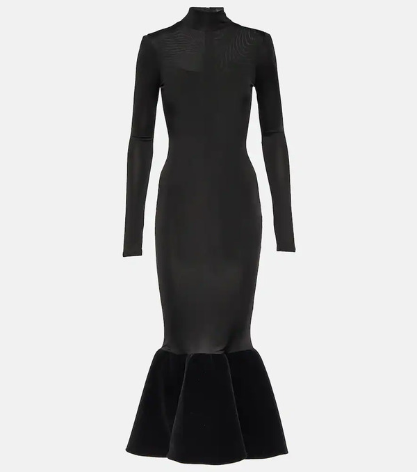  David Koma David Koma Flounced Jersey Midi Dress 