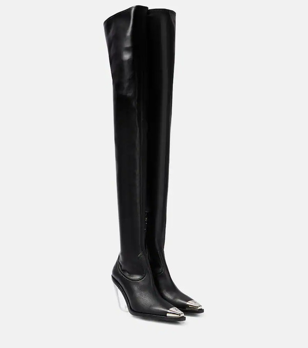  David Koma David Koma Logo Over-the-knee Boots 
