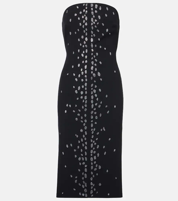  David Koma David Koma Rhinestone-embellished Midi Dress 