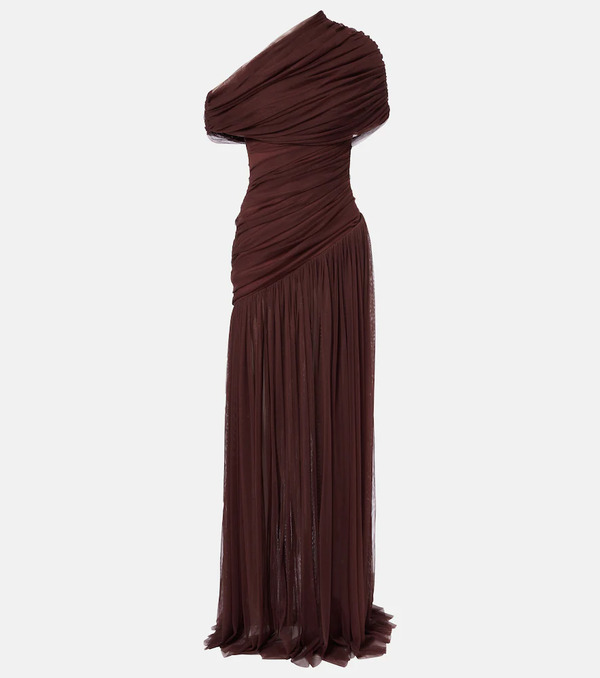  De La Vali De La Vali Himala Gathered Tulle Gown 
