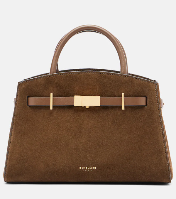  Demellier Demellier Hudson Small Suede Top-handle Bag 
