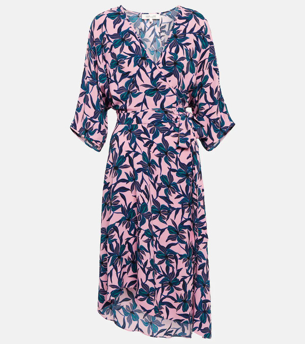  Diane Von Furstenberg Diane Von Furstenberg Floral Printed Midi Dress 
