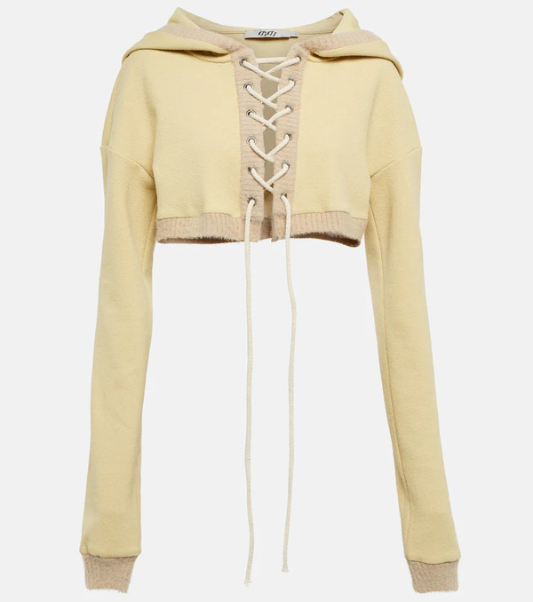  Didu Didu Cropped Fleece Hoodie 