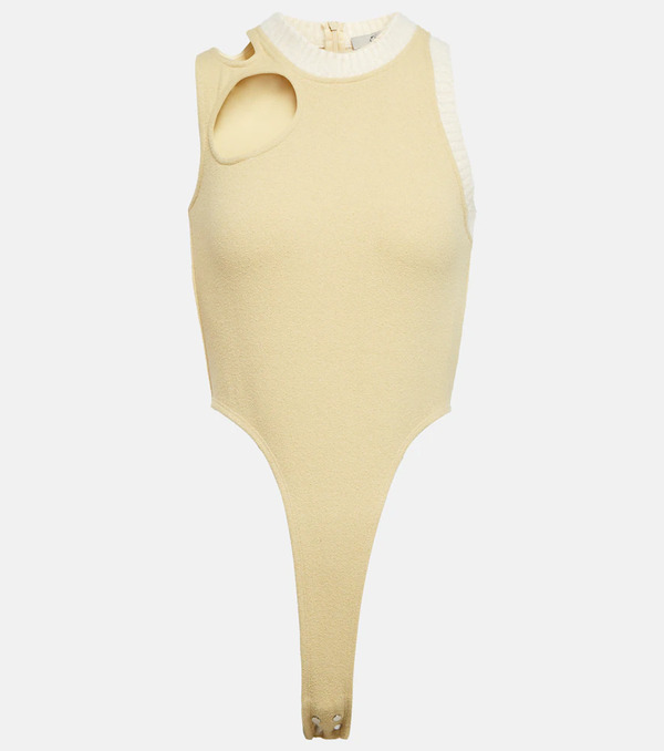  Didu Didu Cutout Fleece Bodysuit 