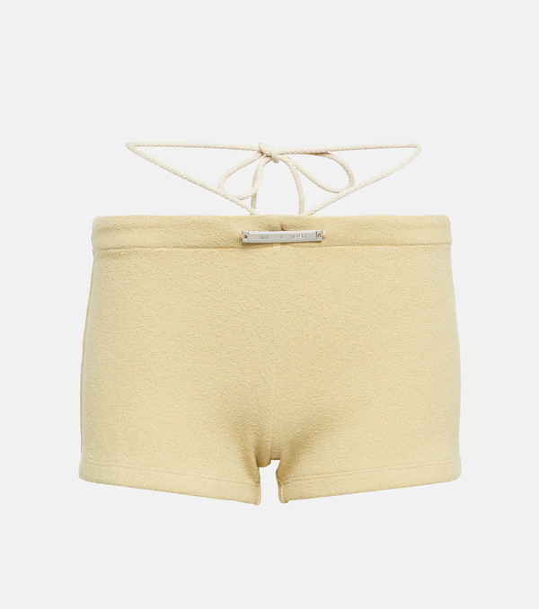  Didu Didu Tie-detail Fleece Shorts 
