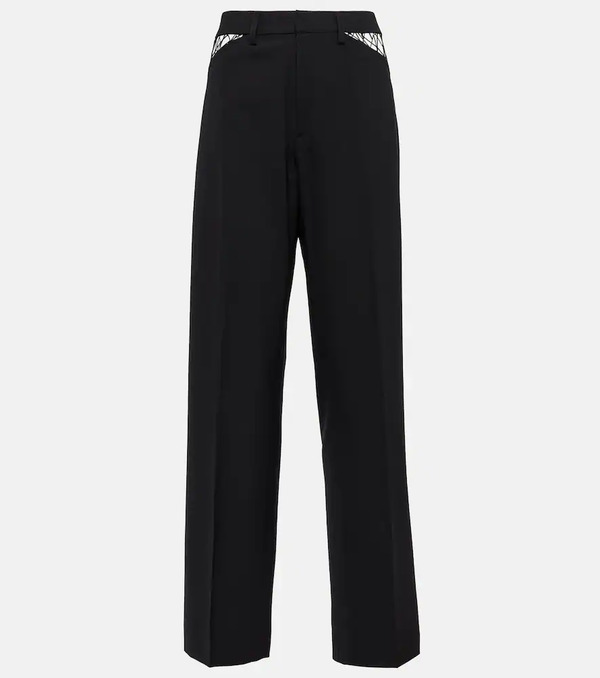  Dion Lee Dion Lee Cutout Wool Straight Pants 