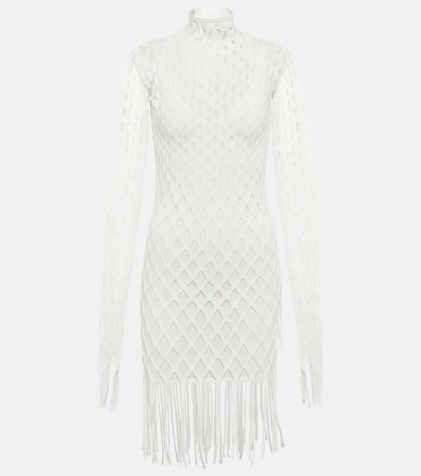  Dion Lee Dion Lee Fishnet High-neck Minidress 
