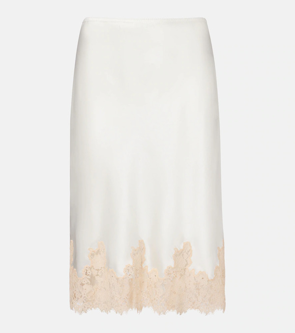  Doen Dã´en Elowette Lace-trimmed Silk Longuette 
