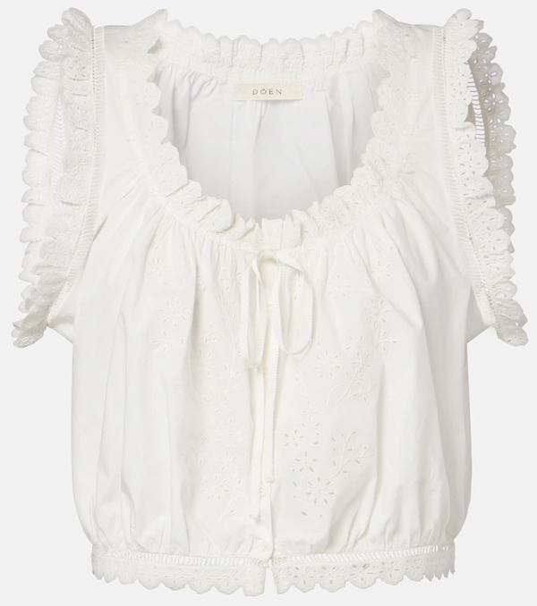  Doen Dã´en Traveler Embroidered Cotton Top 