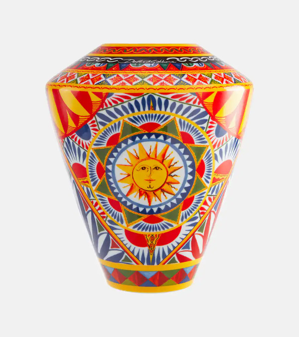  Dolce&gabbana Casa Dolce&gabbana Casa Carretto Small Porcelain Vase 