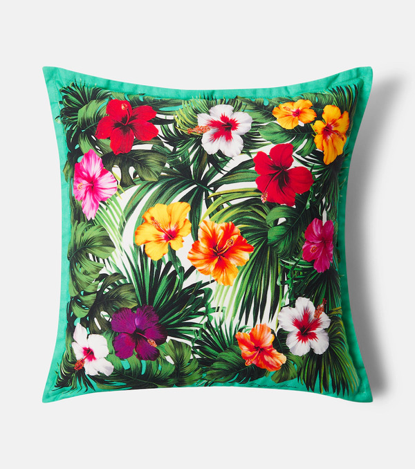 Dolce&gabbana Casa Dolce&gabbana Casa Floral Cotton Canvas Cushion 