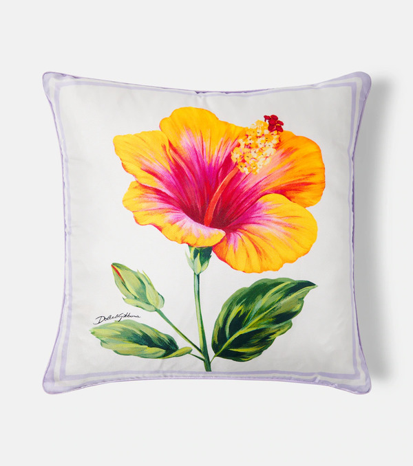  Dolce&gabbana Casa Dolce&gabbana Casa Floral Cotton Canvas Cushion 