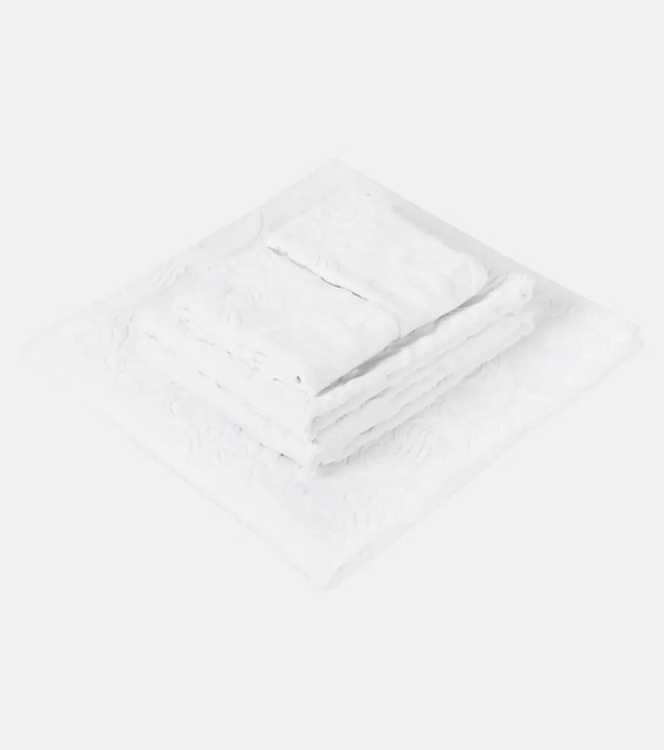  Dolce&gabbana Casa Dolce&gabbana Casa Set Of 5 Jacquard Cotton Terry Towels 