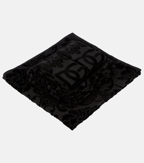  Dolce&gabbana Casa Dolce&gabbana Casa Set Of 5 Jacquard Cotton Terry Towels 