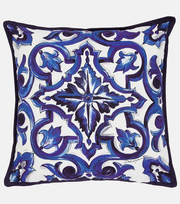  Dolce&gabbana Casa Dolce&gabbana Casa Small Printed Canvas Cushion 