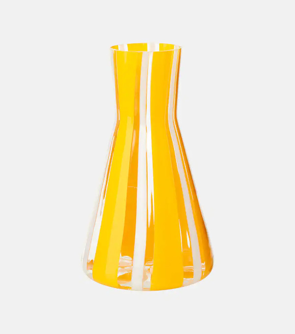  Dolce&gabbana Casa Dolce&gabbana Casa Striped Glass Vessel 