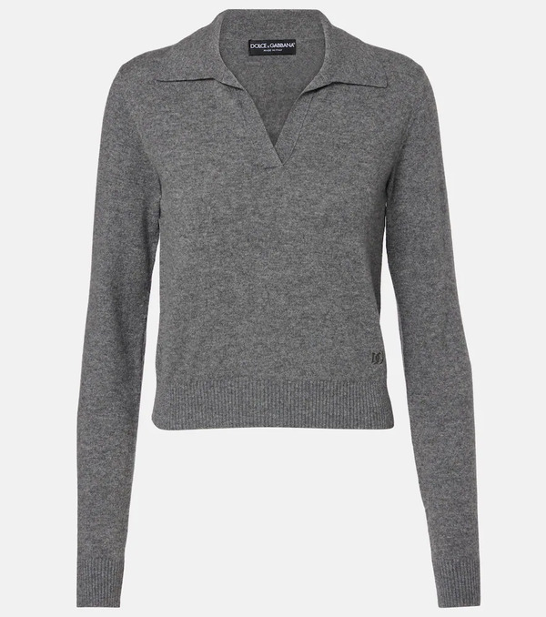  Dolce&gabbana Dolce&gabbana Cashmere Polo Sweater 