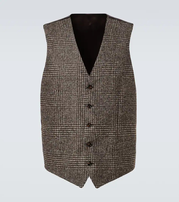 Dolce&gabbana Dolce&gabbana Checked Single-breasted Vest 