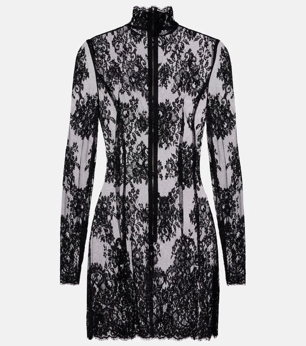  Dolce&gabbana Dolce&gabbana Cord Floral Lace Minidress 