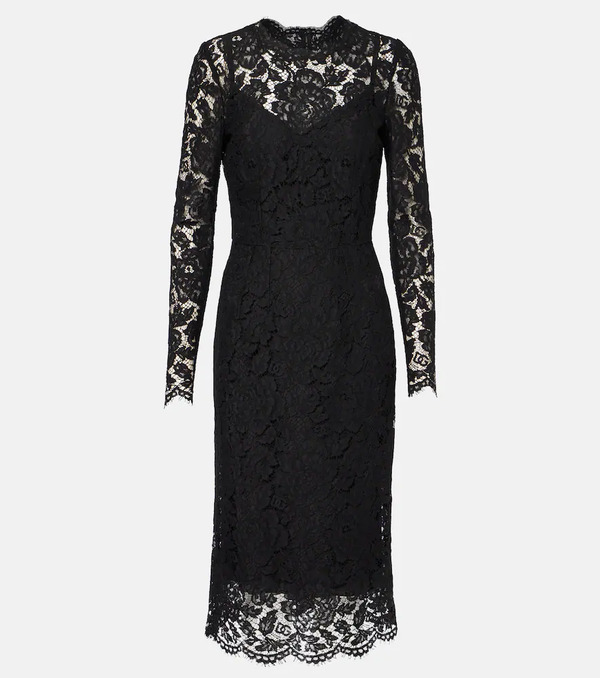  Dolce&gabbana Dolce&gabbana Dg Lace Midi Dress 