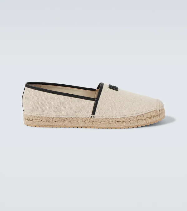  Dolce&gabbana Dolce&gabbana Dg Leather-trimmed Espadrille Sandals 